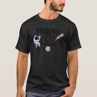 Camiseta Amigo del astronauta espacial Birthda