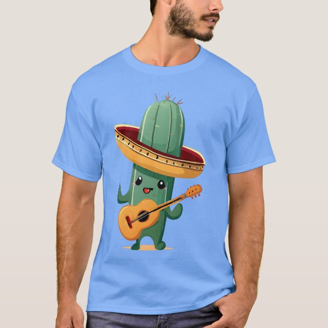 Camiseta Amigo del cactus musical (Anverso)