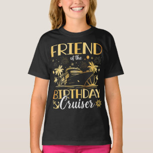 Camiseta Amigo del Chica de vacaciones de crucero de cumple