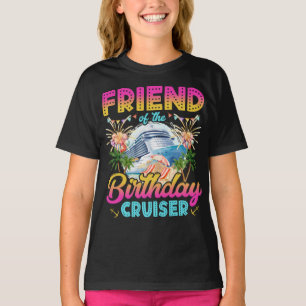 Camiseta Amigo del Chica de vacaciones de crucero de cumple