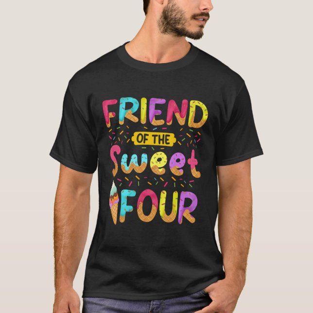 Camiseta Amigo Del Dulce 4.º Helado (Anverso)