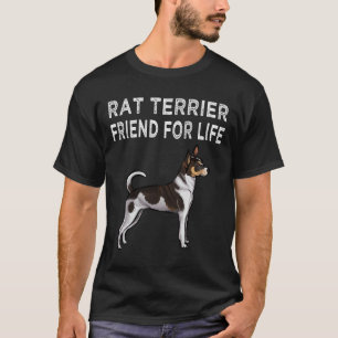 Camiseta Amigo Del Perro Rat Terrier Por La Vida Amistad Pe