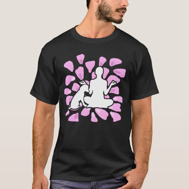 Camiseta Amigo del regalo de perros de la meditación del pe (Anverso)