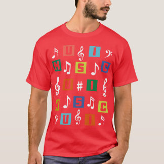 Camiseta Amigo del rompecabezas de la música