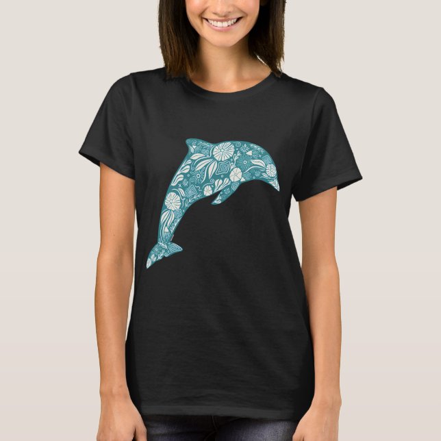 Camiseta Amigo delfín floral (Anverso)