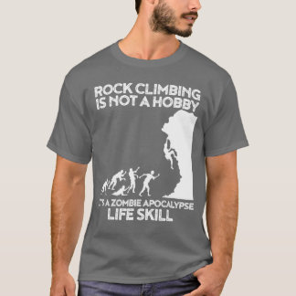 Camiseta Amigo escalador de rocas divertido escapando de zo