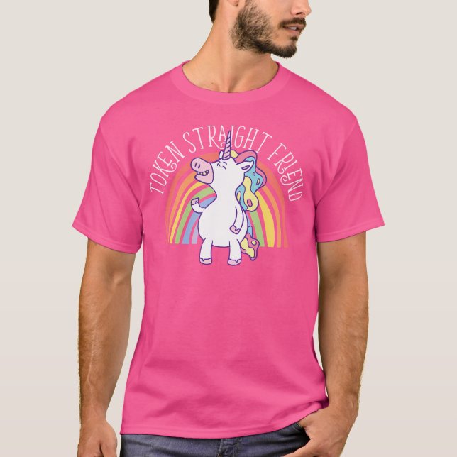 Camiseta Amigo heterosexual simbólico partidario de la comu (Anverso)