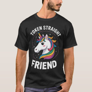 Camiseta Amigo heterosexual simbólico Unicornio Gay Orgullo