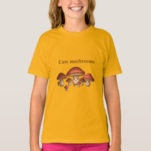 Camiseta "Amigo Hongo Feliz – Diseño Minimalista y Bonito" 