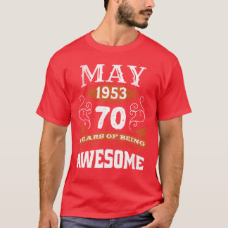 Camiseta Amigo increíble cumpleaños de 70 años de edad mayo