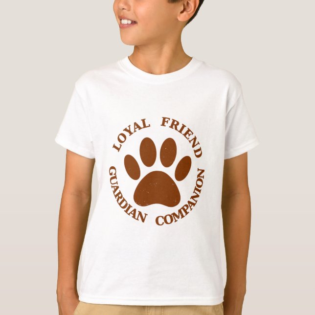 Camiseta Amigo Leal de Pata de Perro (Anverso)