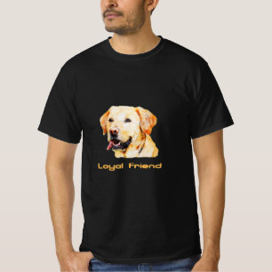 Camiseta Amigo leal del labrador amarillo recuperador