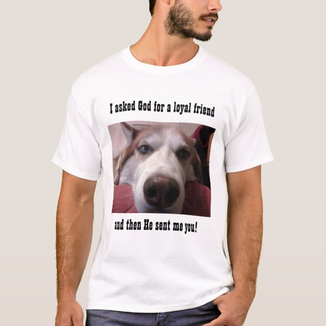 Camiseta Amigo leal Huskie (Anverso)