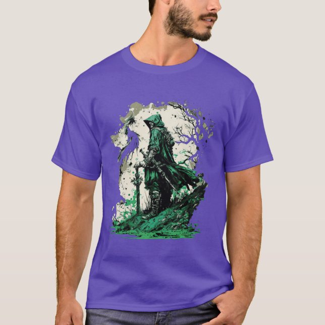 Camiseta amigo mago verde (Anverso)