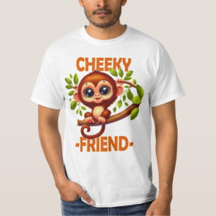 Camiseta Amigo malhumorado cute mono bebé en personalizado 