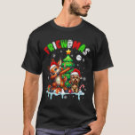 Camiseta Amigo Merry Christmas Santa Yorkshire Terrier Rei<br><div class="desc">Amigo Merry Christmas Santa Yorkshire Terrier Reindeer</div>