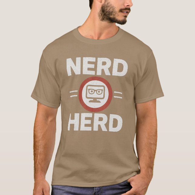 Camiseta Amigo nerd rebaño vintage (Anverso)