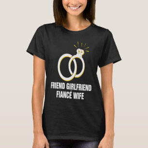 Camiseta Amigo Novia Fiance Esposa Noyfriend Girlfriend