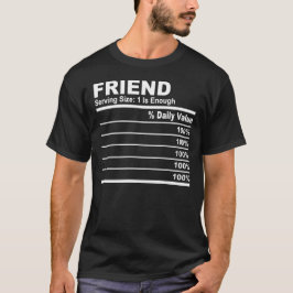 Camiseta Amigo Nutrición Hechos Personalizado Familia Perso