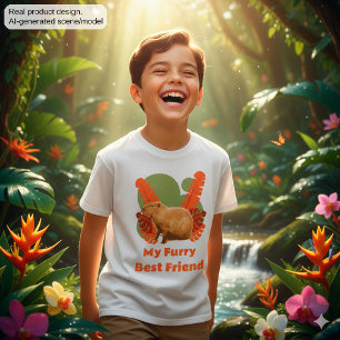 Camiseta Amigo Peludo de Capybara Animal Tropical