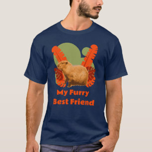 Camiseta Amigo Peludo de Capybara Animal Tropical