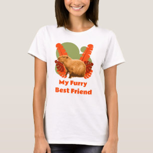 Camiseta Amigo Peludo de Capybara Animal Tropical