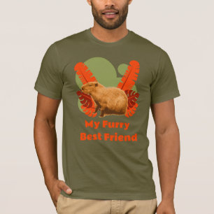 Camiseta Amigo Peludo de Capybara Animal Tropical