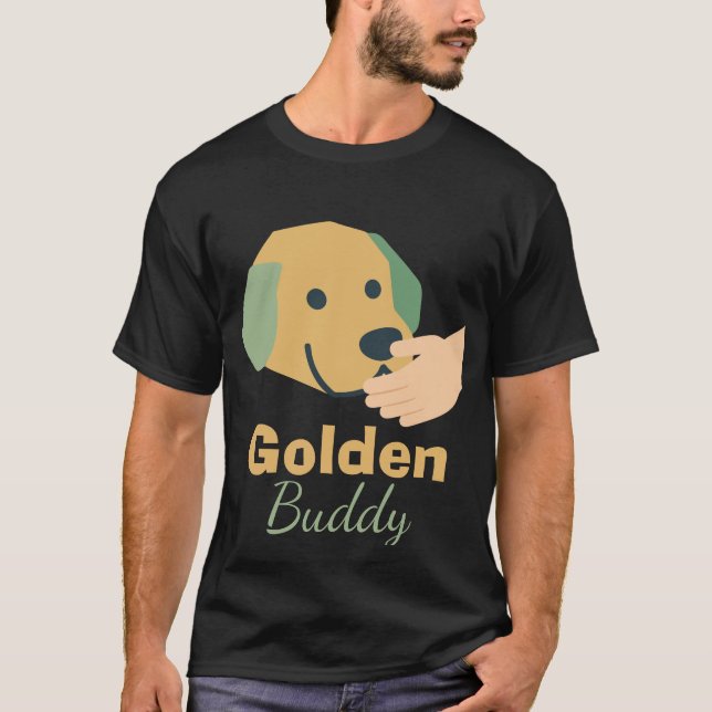Camiseta Amigo Perro Golden (Anverso)