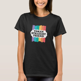 Camiseta Amigo recto de Token Funny Slang Queer Ally Gay P