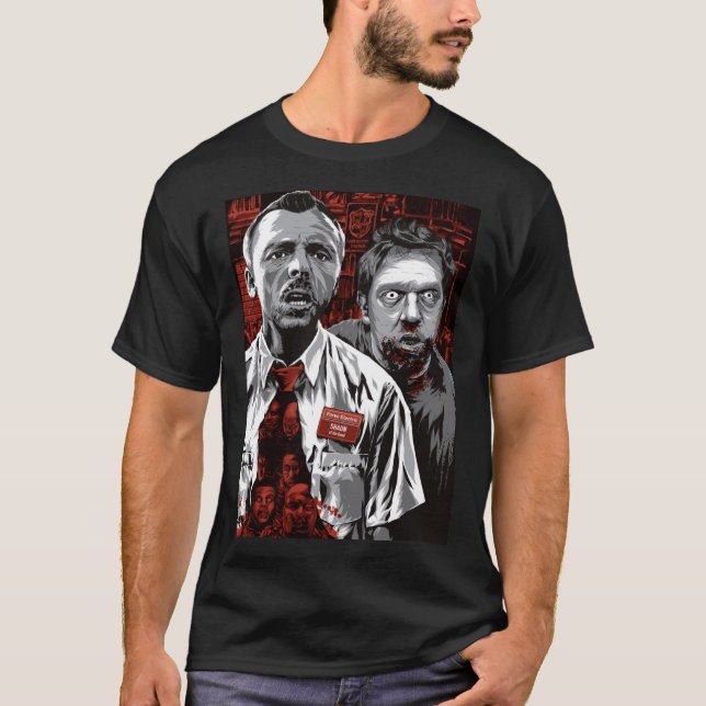 Camiseta Amigo retro de Shaun Ofhe Dead (Anverso)