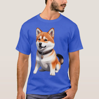 Camiseta Amigo retro del perro de Shiba
