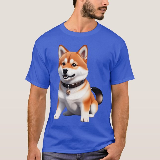 Camiseta Amigo retro del perro de Shiba (Anverso)
