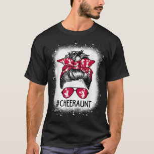 Camiseta Amigo, tía Life Messy Bun Cheerader Bleached Mot