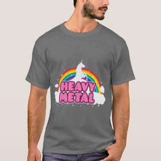 Camiseta Amigo Unicornio de Heavy Metal