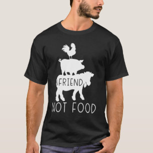 Camiseta Amigo vegetariano no comida