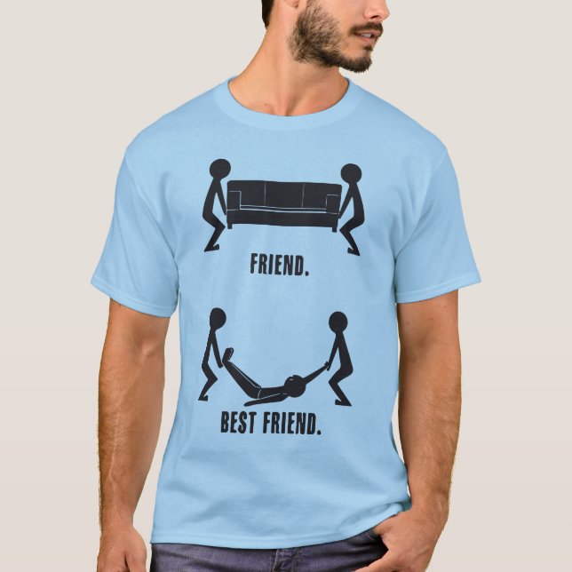 Camiseta Amigo vs. mejor amigo (Anverso)