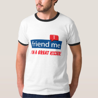 Camiseta amigo yo soy un gran kisser