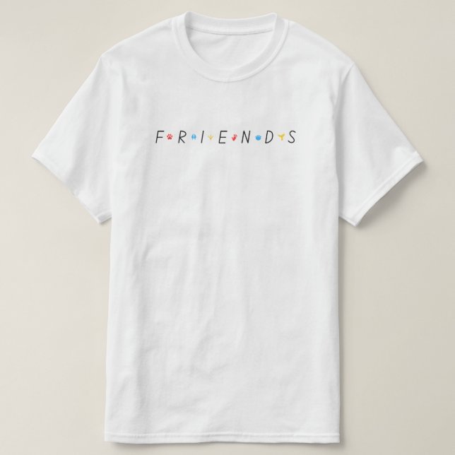 Camiseta Amigos (Diseño del anverso)