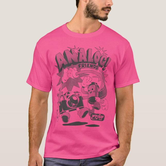 Camiseta Amigos analógicos (Anverso)