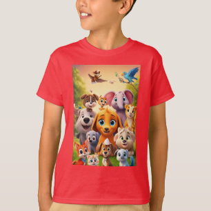 Camiseta Amigos animales adorables