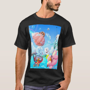 Camiseta Amigos animales lindos verano pesca playa - Océano
