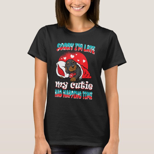 Camiseta Amigos Animales Puppy Ladybird Siento Haber Llegad (Anverso)