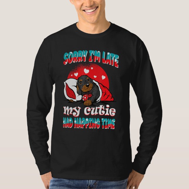 Camiseta Amigos Animales Puppy Ladybird Siento Haber Llegad (Anverso)