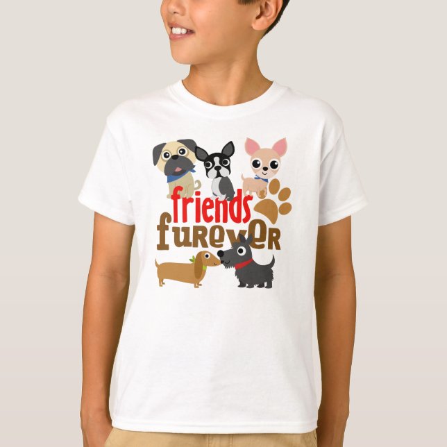 Camiseta Amigos Cachorros de perros de Furever (Anverso)