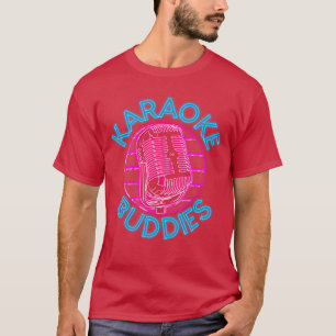 Camiseta Amigos Cantantes de Karaoke Mejores Amigas 80s ret