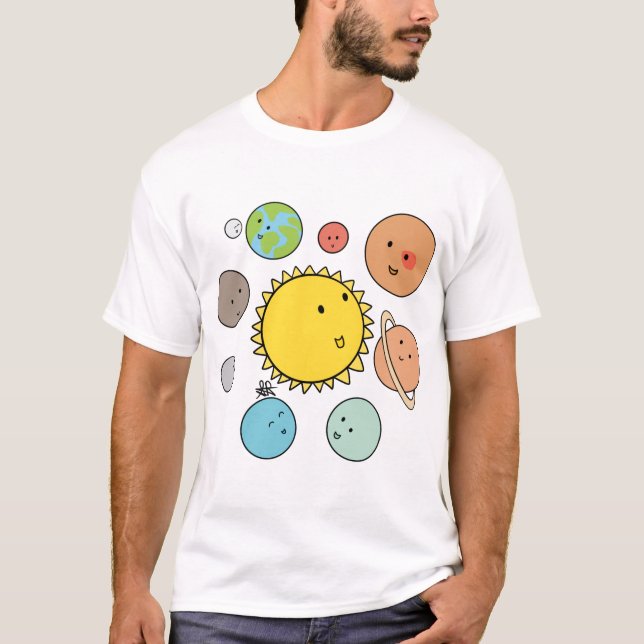 Camiseta Amigos celestes (Anverso)