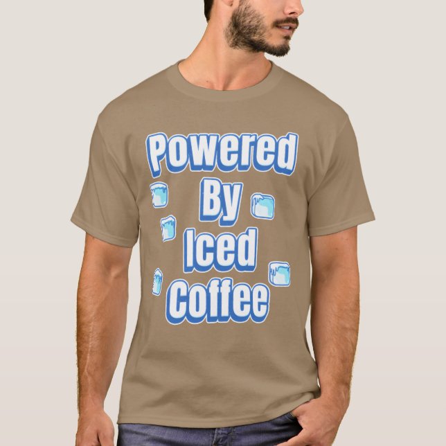 Camiseta Amigos con café helado (Anverso)