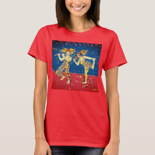Camiseta Amigos con trajes coloridos con estampado de arleq