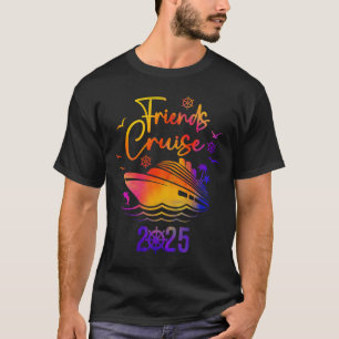 Camiseta amigos cruise 2025 viaje de vacaciones viajes de c
