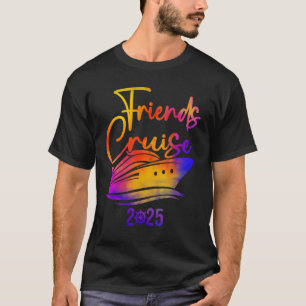 Camiseta amigos cruise 2025 viaje de vacaciones viajes de c